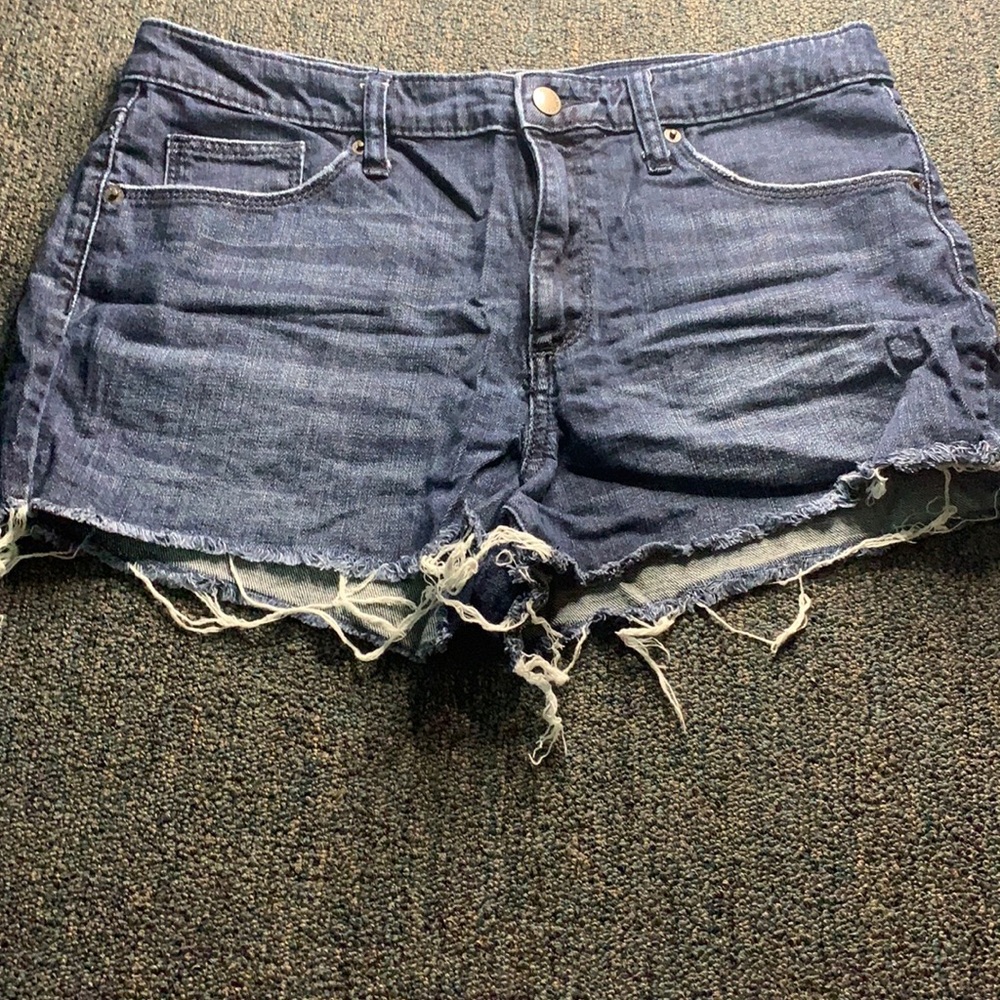 Blue denim jean shorts